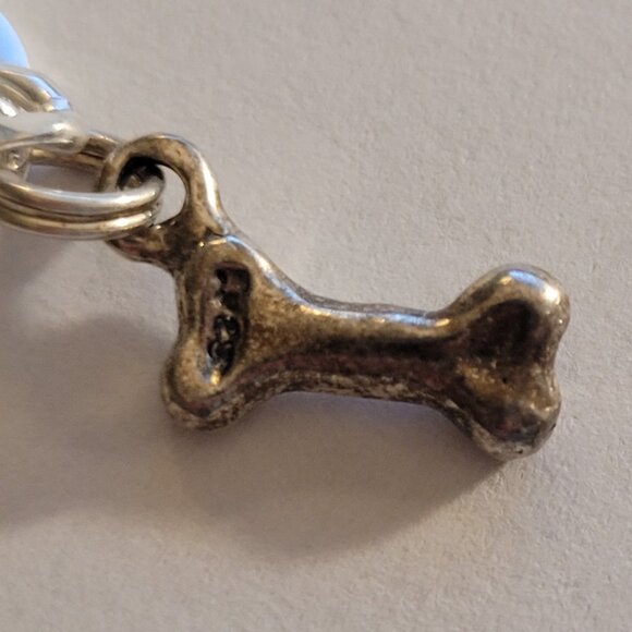 Sterling Silver Charm Bracelet Dog Theme 5 Charms - Picture 8 of 15